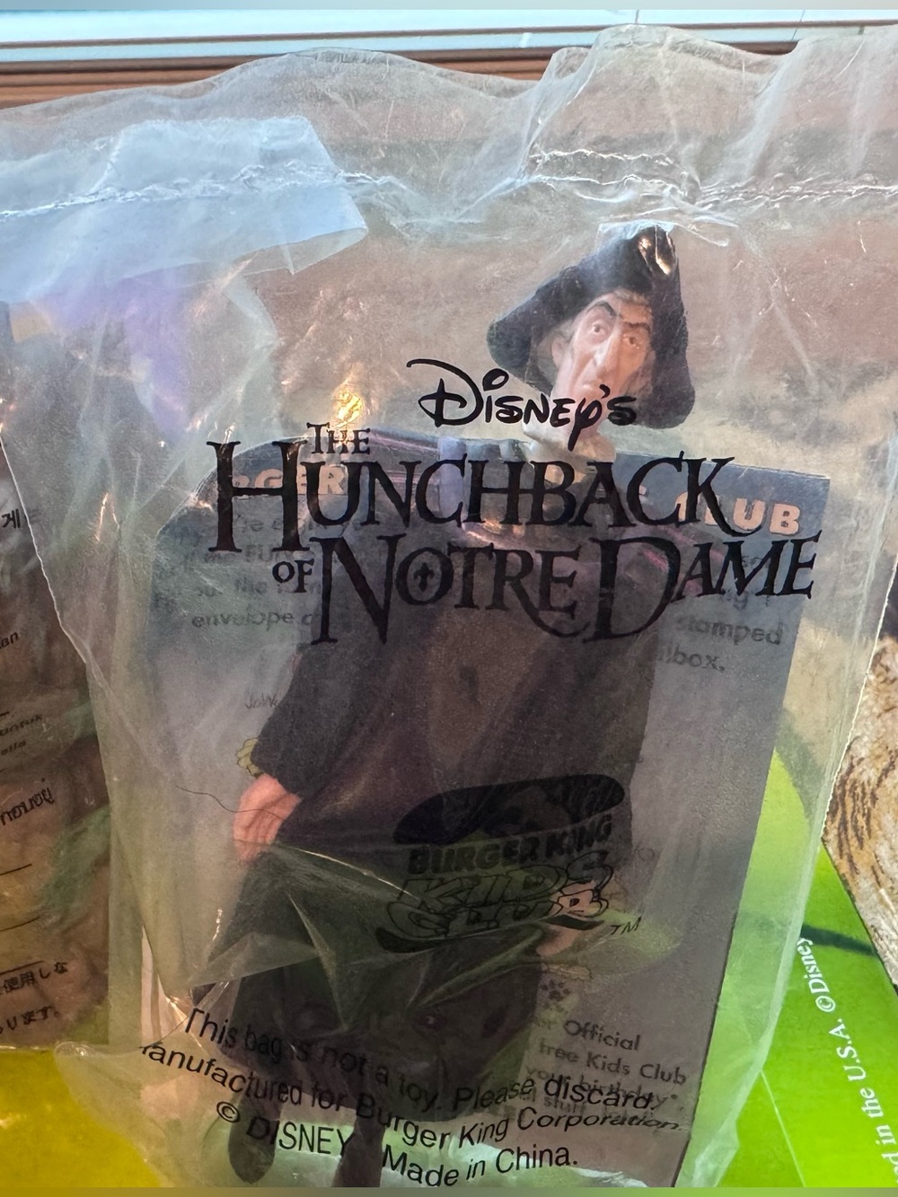 1996 Vintage Disney Hunchback of Notre Dame Burger King Collectible!